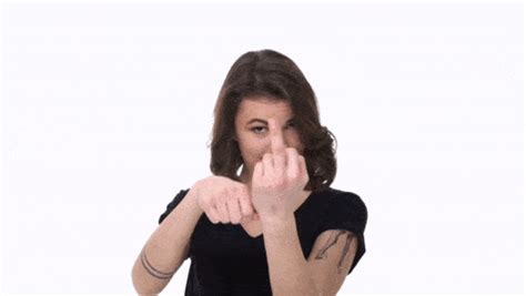 gif of middle finger|More.